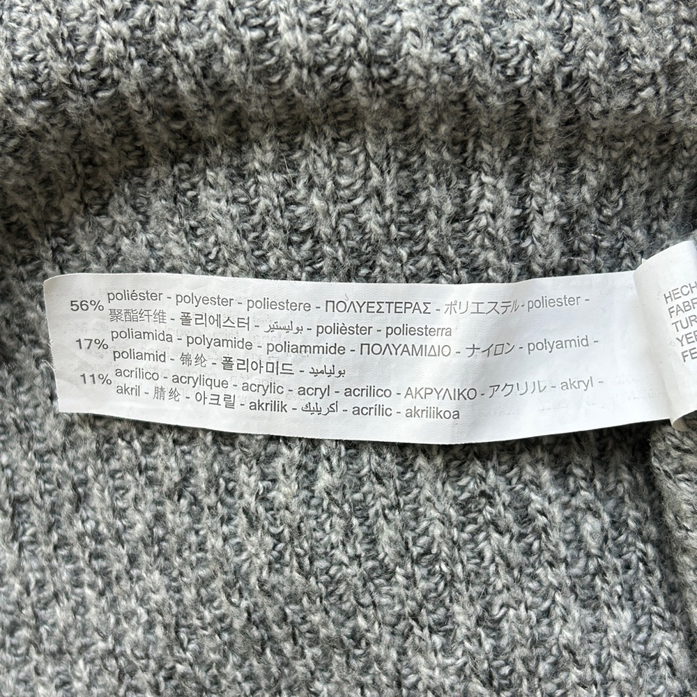Zara Gray Ruffled Cardigan - Picture 5 of 5